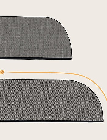 2 x Parasole per auto LIONELO 65x100 cm - Copre il 100% del finestrino - Universale - Protezione UV