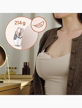 Tiralatte mani libere LIONELO Fidi Free Slim - Discreto - 150 ml - 4 misure - 3 ore senza fili