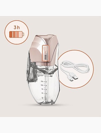 Tiralatte mani libere LIONELO Fidi Free Slim - Discreto - 150 ml - 4 misure - 3 ore senza fili