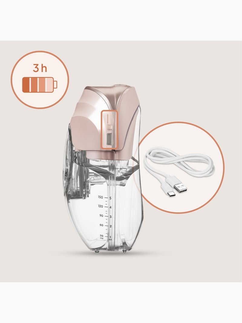 2 x Tiralatte a mani libere LIONELO Fidi Free Slim - Discreto - 150 ml - 4 misure - 3 ore senza fili Trasparente - Kiabi