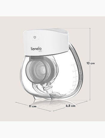 2 x Tiralatte mani libere LIONELO Fidi Free Lumi - Lampada - 80ml - 6 Taglie - 3h senza fili
