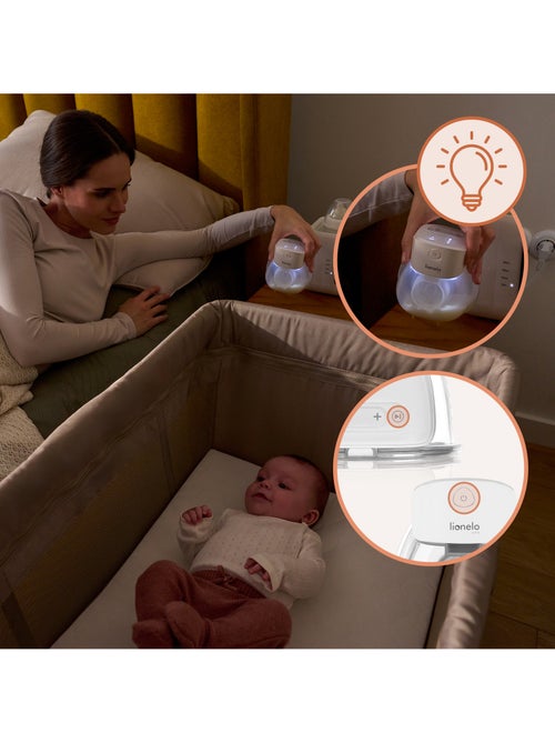 2 x Tiralatte mani libere LIONELO Fidi Free Lumi - Lampada - 80ml - 6 Taglie - 3h senza fili - Kiabi 2 x Tiralatte mani libere LIONELO Fidi Free Lumi - Lampada - 80ml - 6 Taglie - 3h senza fili - Kiabi