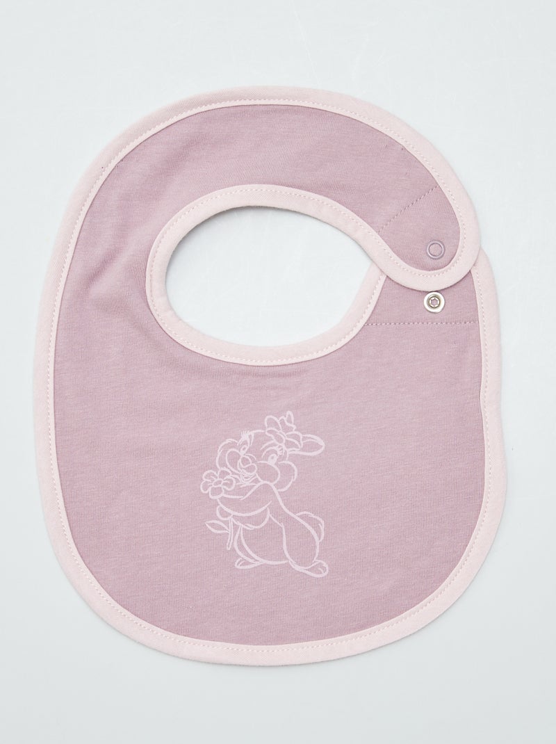 3 bavaglini dinosauri ROSA - Kiabi