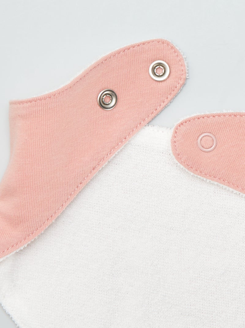 3 bavaglini dinosauri ROSA - Kiabi