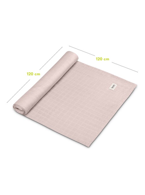 3 fasce per neonati in cotone e bambù naturale LIONELO - 120x120 - Kiabi