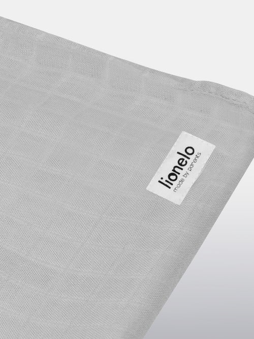 3 fasce per neonati in cotone e bambù naturale LIONELO - 120x120 - Kiabi