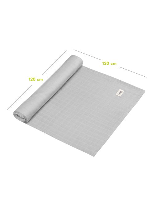 3 fasce per neonati in cotone e bambù naturale LIONELO - 120x120 - Kiabi