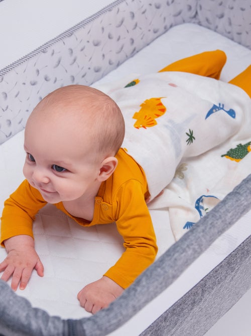 3 fasce per neonati in cotone e bambù naturale LIONELO - 70x70 cm - Antibatteriche - Kiabi