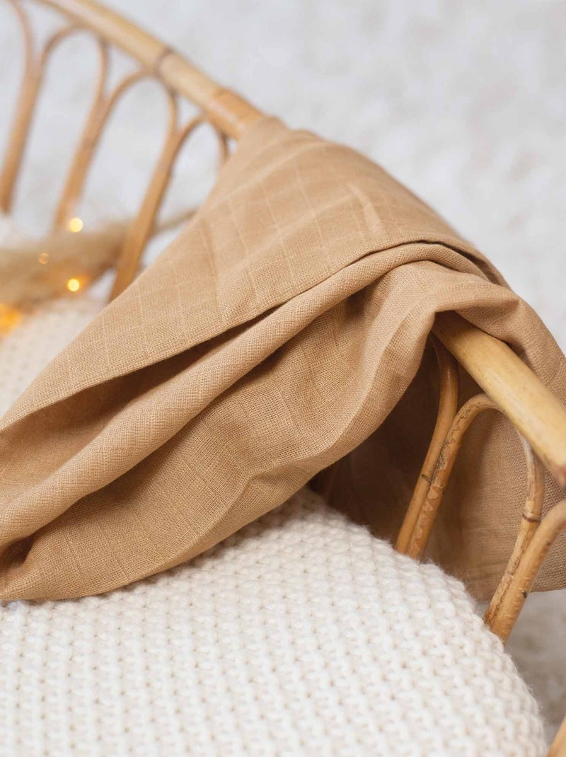 3 mussole morbide per bambino Marrone caramello - Kiabi