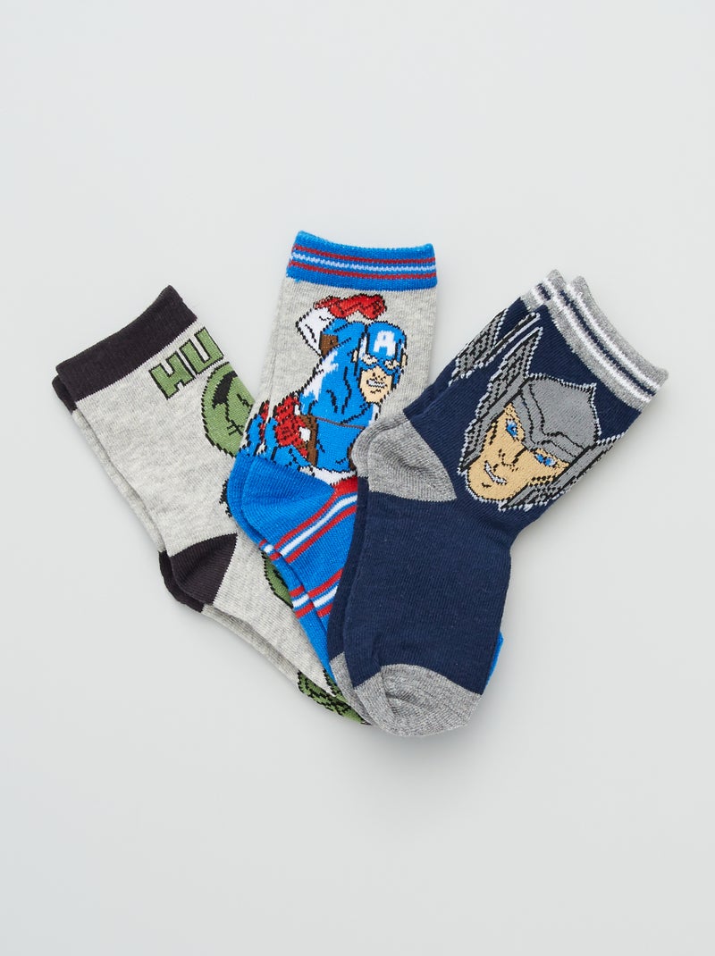 3 paia di calzini 'Avengers' BLU - Kiabi