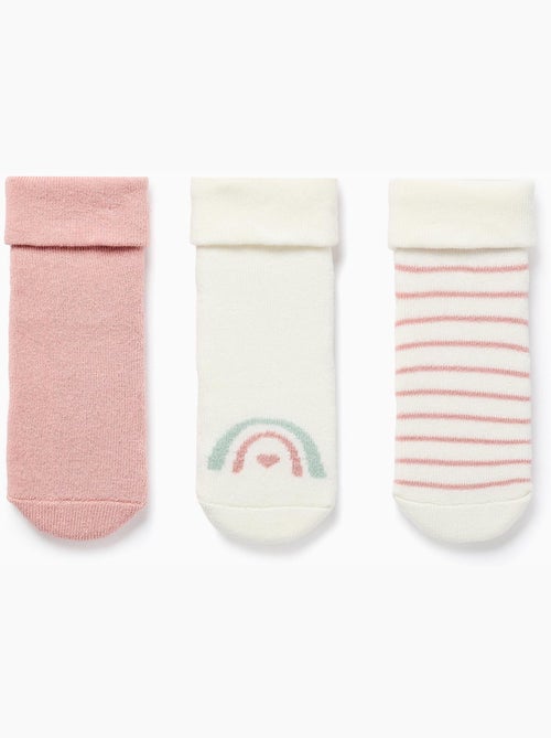 3 Paia di calzini con fodera in spugna - Kiabi