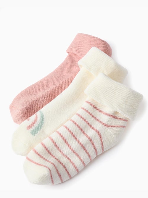 3 Paia di calzini con fodera in spugna - Kiabi