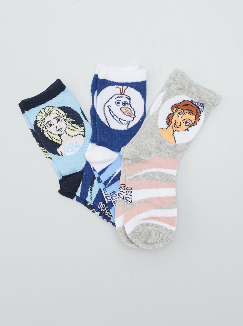 3 paia di calzini 'Disney' 'Frozen' BLU - Kiabi