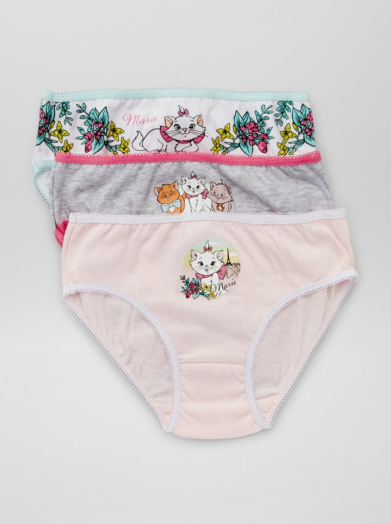 3 slip 'Minou' di 'Disney' ROSA - Kiabi