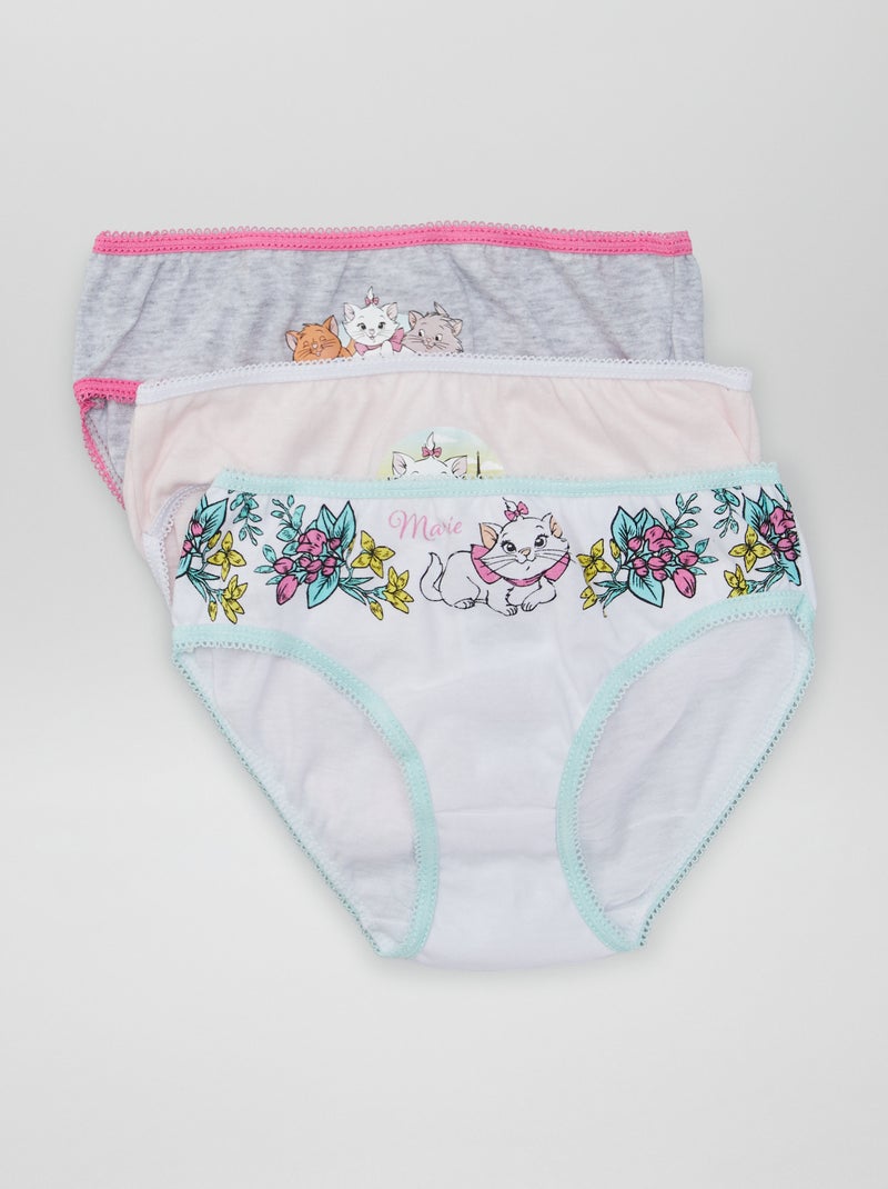 3 slip 'Minou' di 'Disney' ROSA - Kiabi