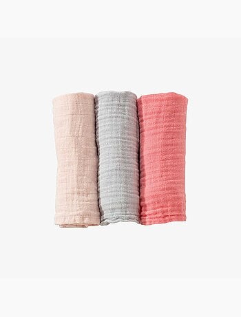 3 Teli mussola di cotone