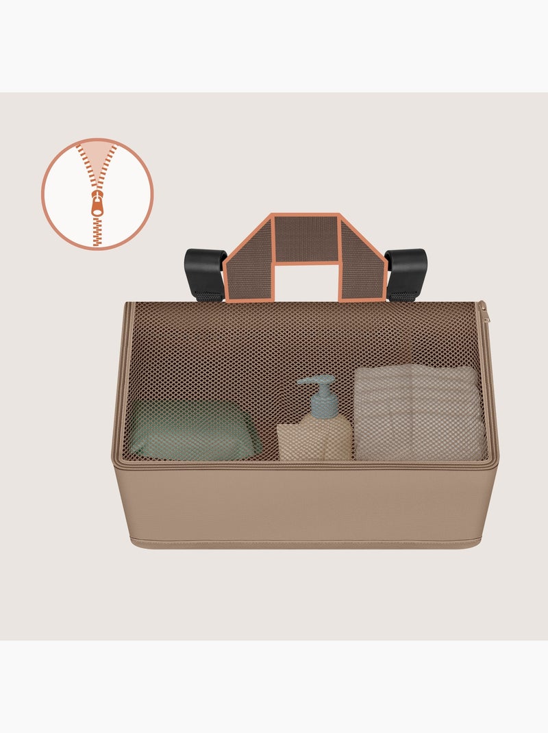 3 x LIONELO Organizer da appendere per culla - Porta pannolini - Cestino Beige - Kiabi
