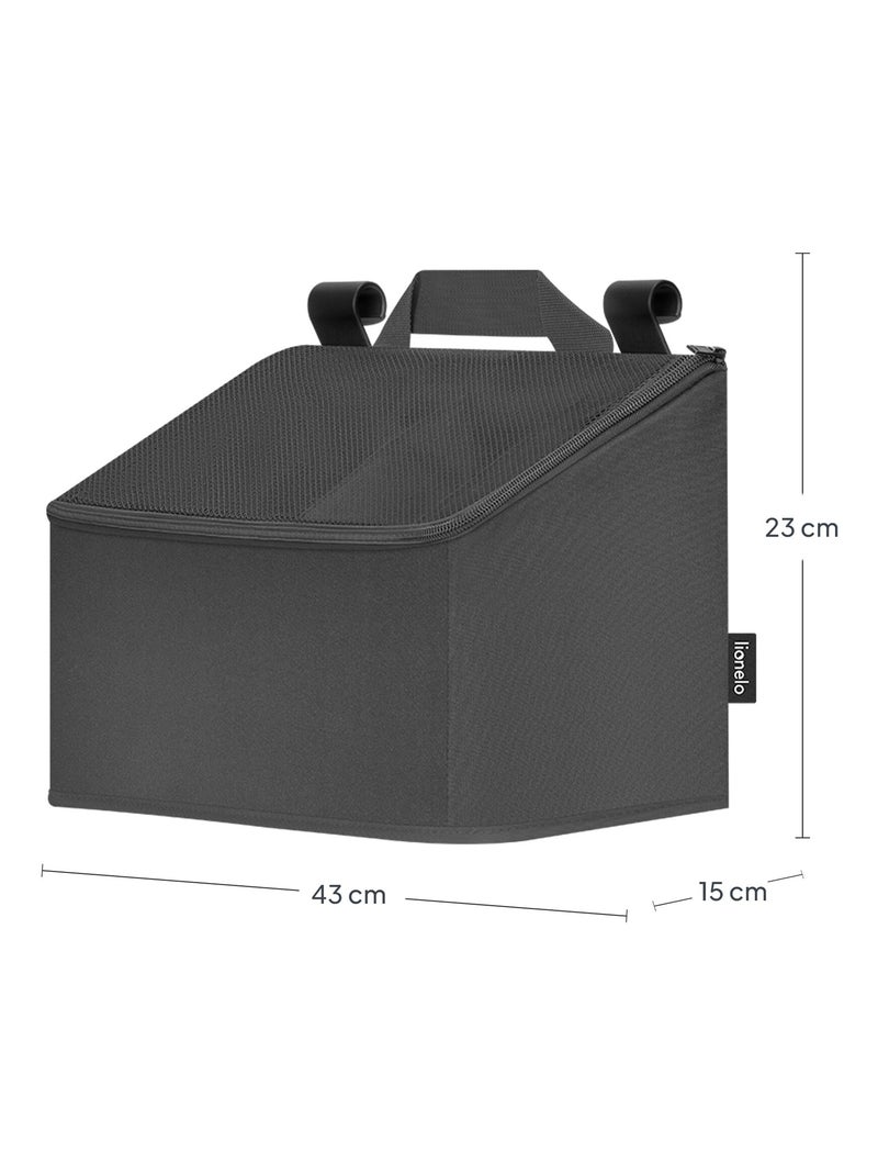 3 x LIONELO Organizer da appendere per culla - Porta pannolini - Cestino Grigio - Kiabi