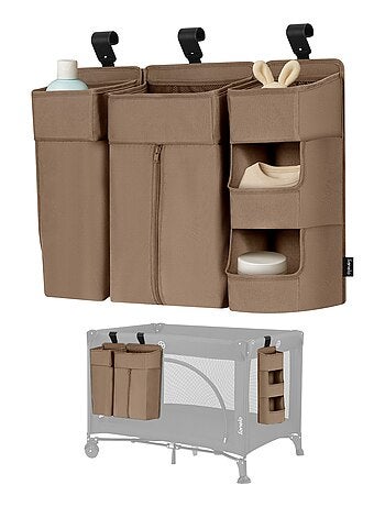 3 x LIONELO Sidepocket Organizer da appendere per culla - Porta pannolini - Cestino