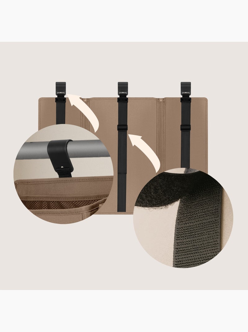 3 x LIONELO Sidepocket Organizer da appendere per culla - Porta pannolini - Cestino Beige - Kiabi