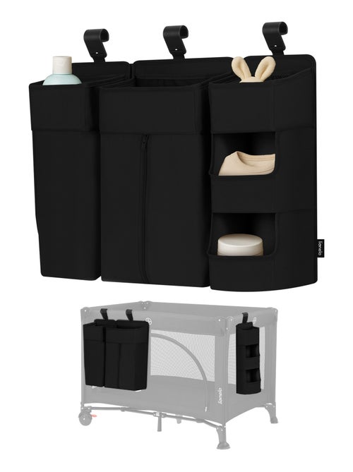 3 x LIONELO Sidepocket Organizer da appendere per culla - Porta pannolini - Cestino - Kiabi