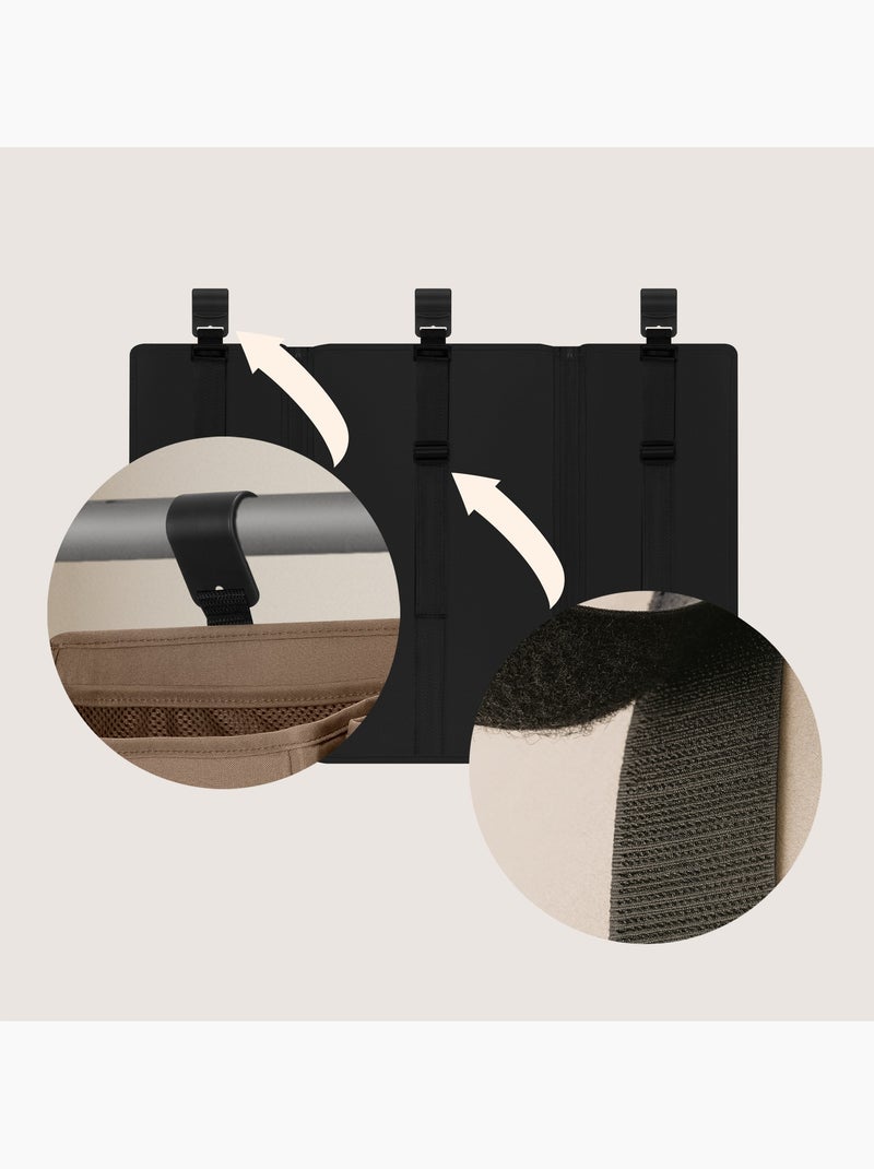 3 x LIONELO Sidepocket Organizer da appendere per culla - Porta pannolini - Cestino Nero - Kiabi