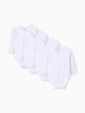 4 body avvolgenti in cotone spazzolato