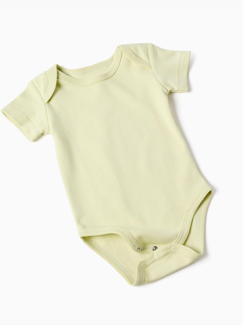 4 body in cotone con stampa coccodrillo Bianco Giallo - Kiabi