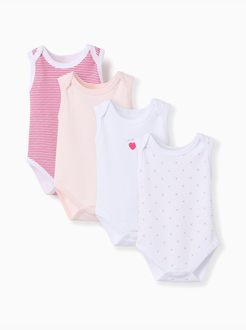 4 Body senza maniche con stampe - Kiabi