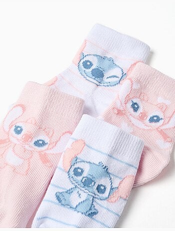 4 Calzini con stitch e angel