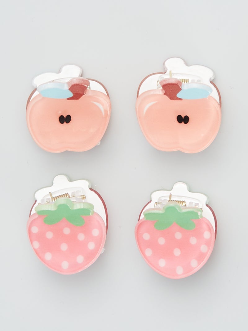 4 mini mollettoni per capelli - multicolore - Kiabi