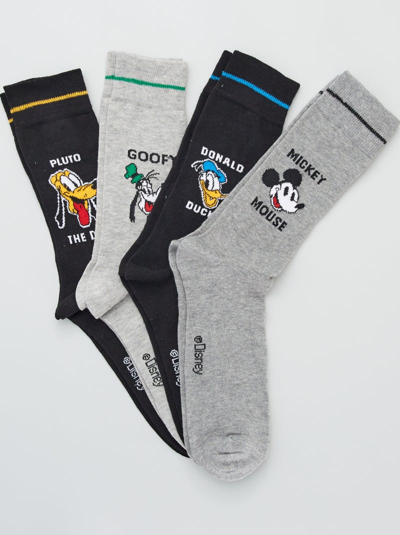 4 paia di calzini 'Disney' grigio/nero - Kiabi