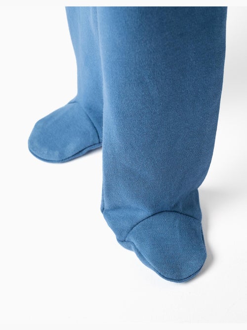 4 pantaloni lisci/stampati in cotone con piedini - Kiabi 4 pantaloni lisci/stampati in cotone con piedini - Kiabi