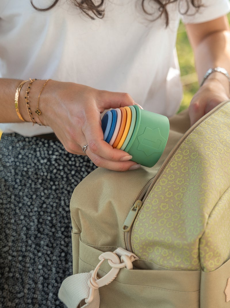 4 tazze impilabili per il bagnetto BIANCO - Kiabi