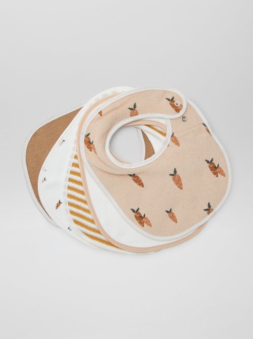 5 bavaglini con stampe fantasiose e chiusura a pressione - Kiabi