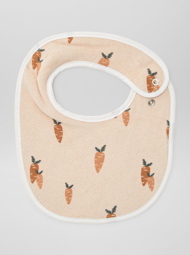 5 bavaglini con stampe fantasiose e chiusura a pressione MARRONE - Kiabi
