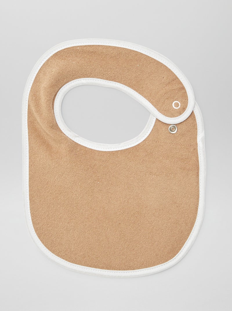 5 bavaglini con stampe fantasiose e chiusura a pressione MARRONE - Kiabi