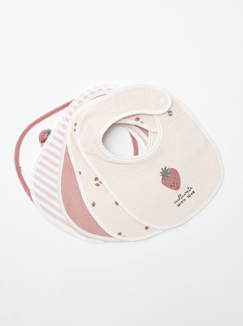 5 bavaglini con stampe fantasiose e chiusura a pressione - Kiabi