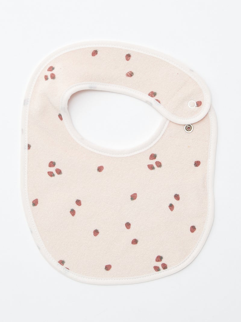 5 bavaglini con stampe fantasiose e chiusura a pressione ROSA - Kiabi