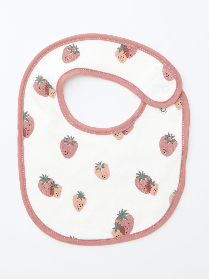 5 bavaglini con stampe fantasiose e chiusura a pressione ROSA - Kiabi