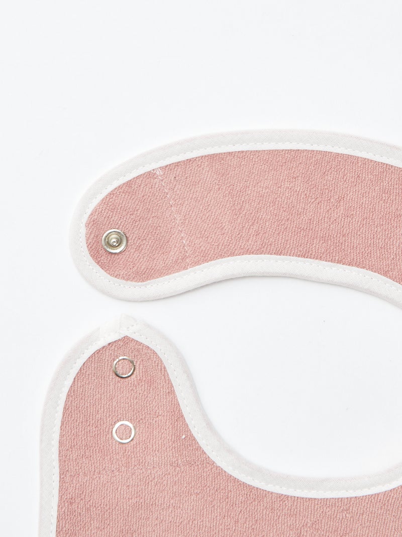 5 bavaglini con stampe fantasiose e chiusura a pressione ROSA - Kiabi
