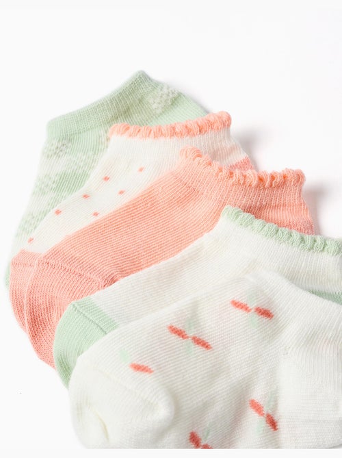 5 paia di calzini alla caviglia con dettagli a contrasto - Kiabi