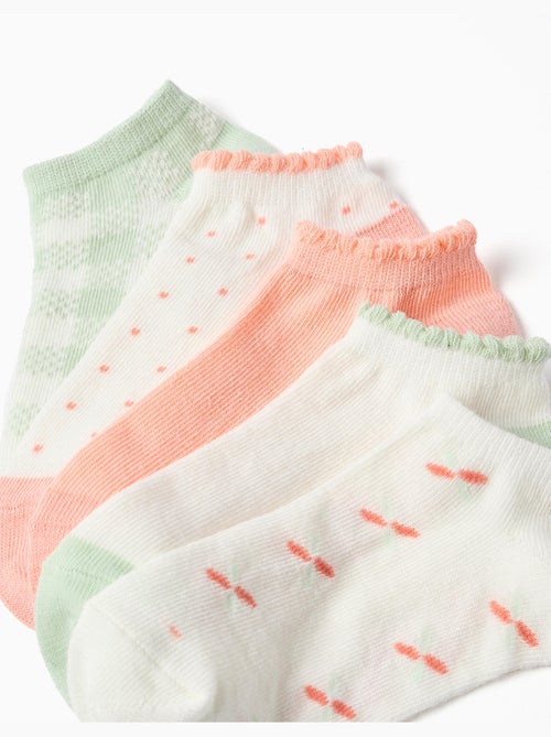 5 paia di calzini alla caviglia con dettagli a contrasto - Kiabi