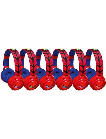 85dB Spiderman Cuffie Bluetooth con luci