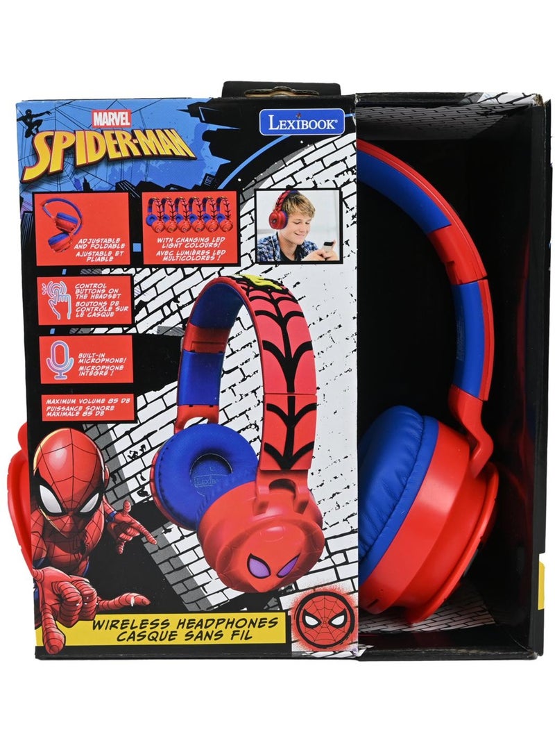 85dB Spiderman Cuffie Bluetooth con luci Rosso - Kiabi
