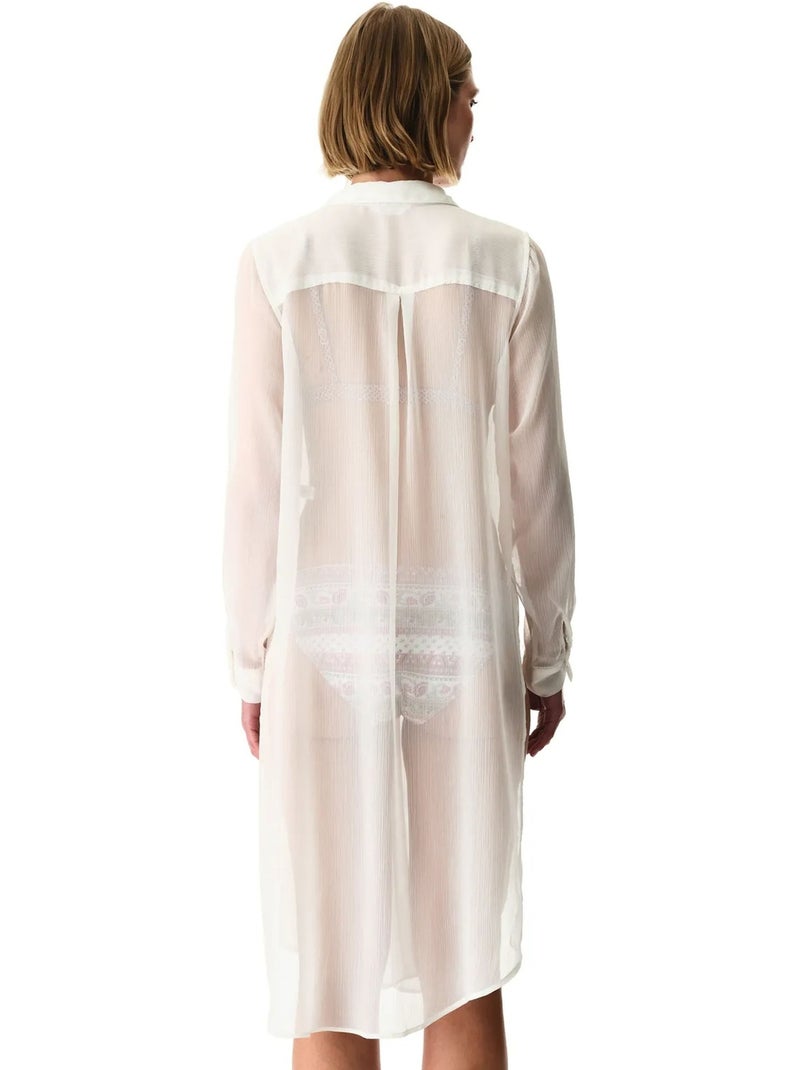 Abbie camicia a maniche lunghe penti Bianco - Kiabi