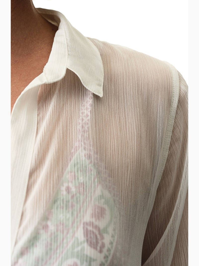 Abbie camicia a maniche lunghe penti Bianco - Kiabi