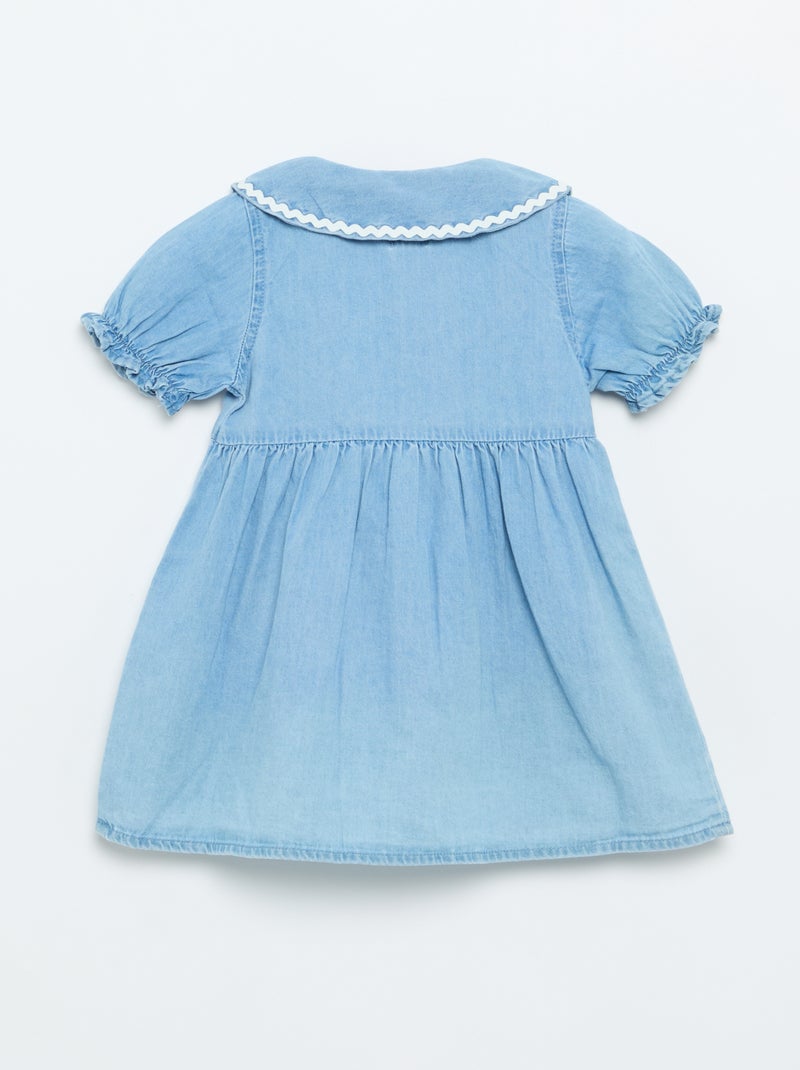 Abito a camicia a maniche corte Blu - Kiabi