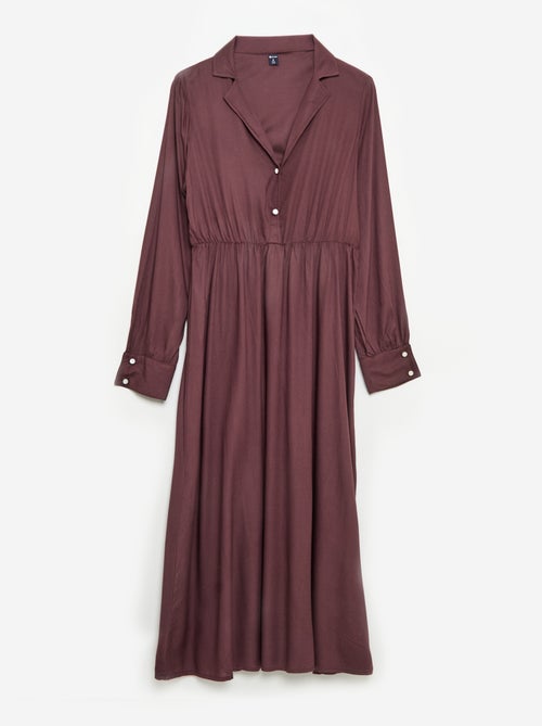 Abito a camicia lungo facile da indossare - Kiabi