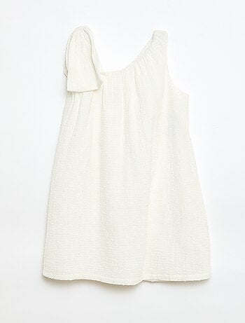 Abito a corolla a bretelle tinta unita